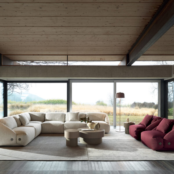 “Melville sofa by Ditre Italia – modern Italian designer sofa with wide cushions and sleek silhouette”