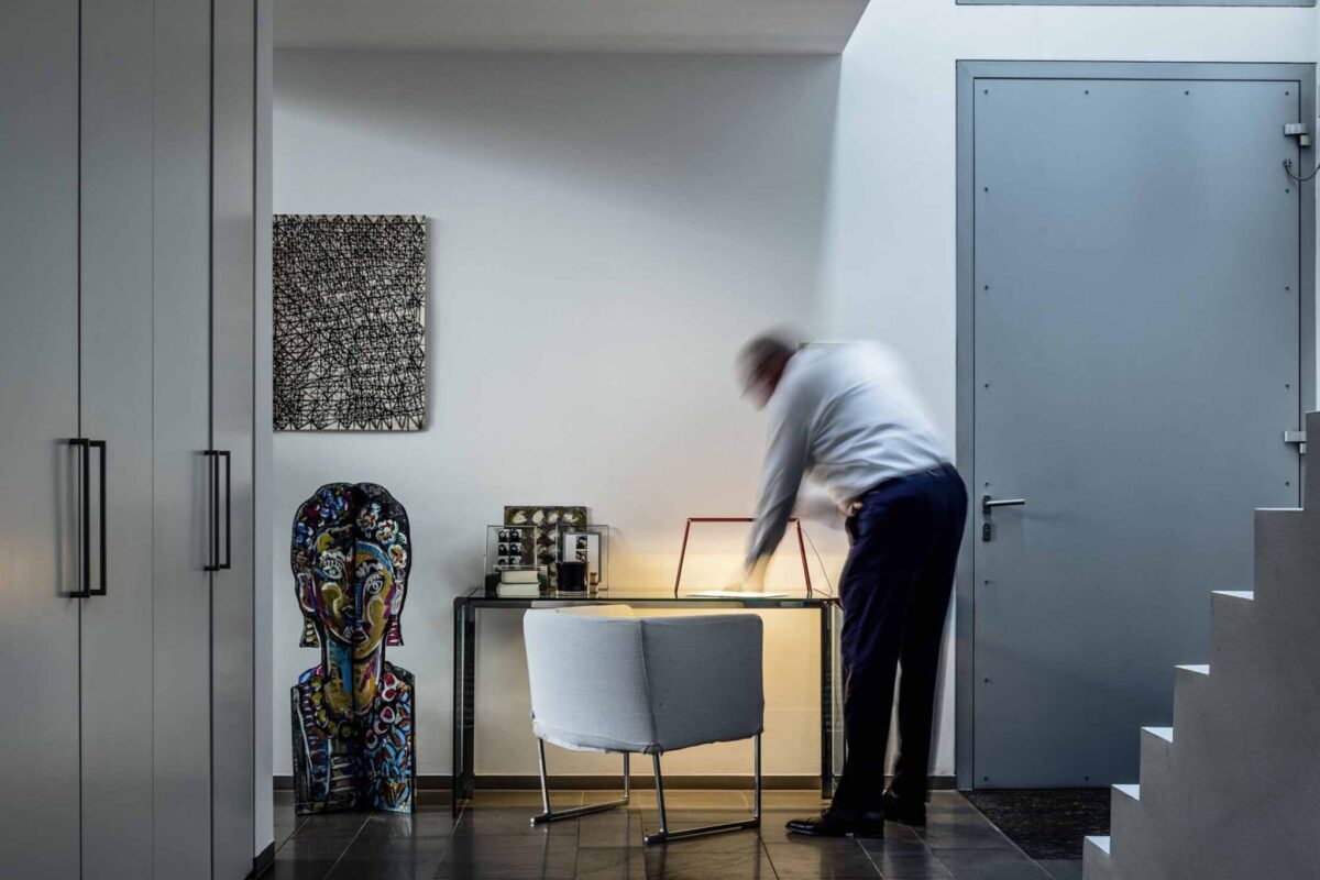 Birdie Table Lamp by Foscarini at Italcasa Design’s Troy showroom—whimsical, high‑end Italian lighting with a nature-inspired design.