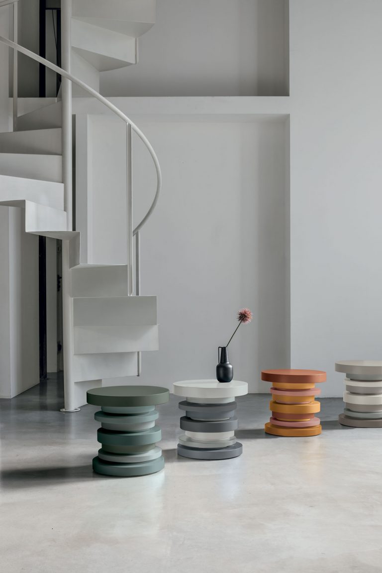 “33 coffee table by Tomasella – modern Italian low table with geometric design and minimalist elegance”