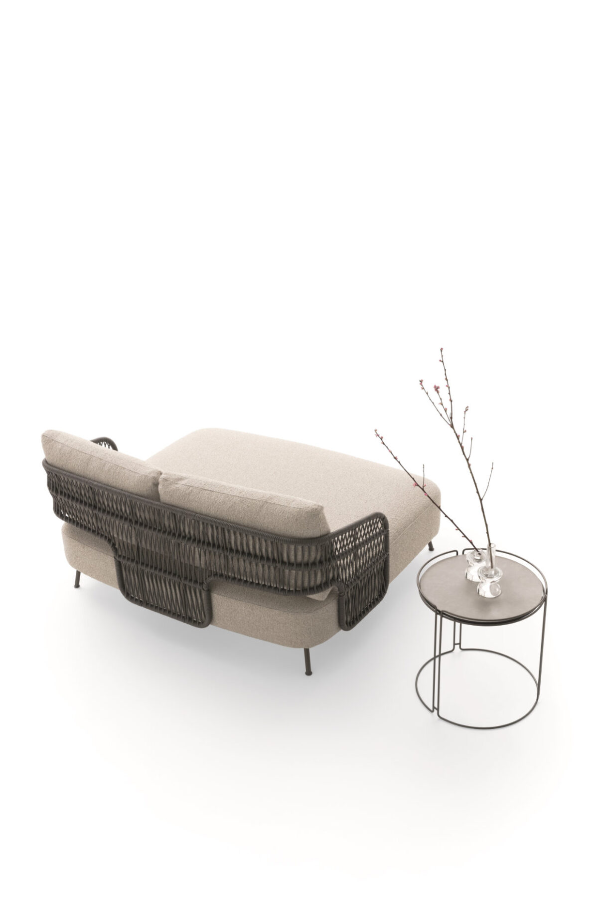 “356 Outdoor Sunbed by Ditre Italia – minimalist sun lounger for contemporary outdoor living and poolside relaxation”
