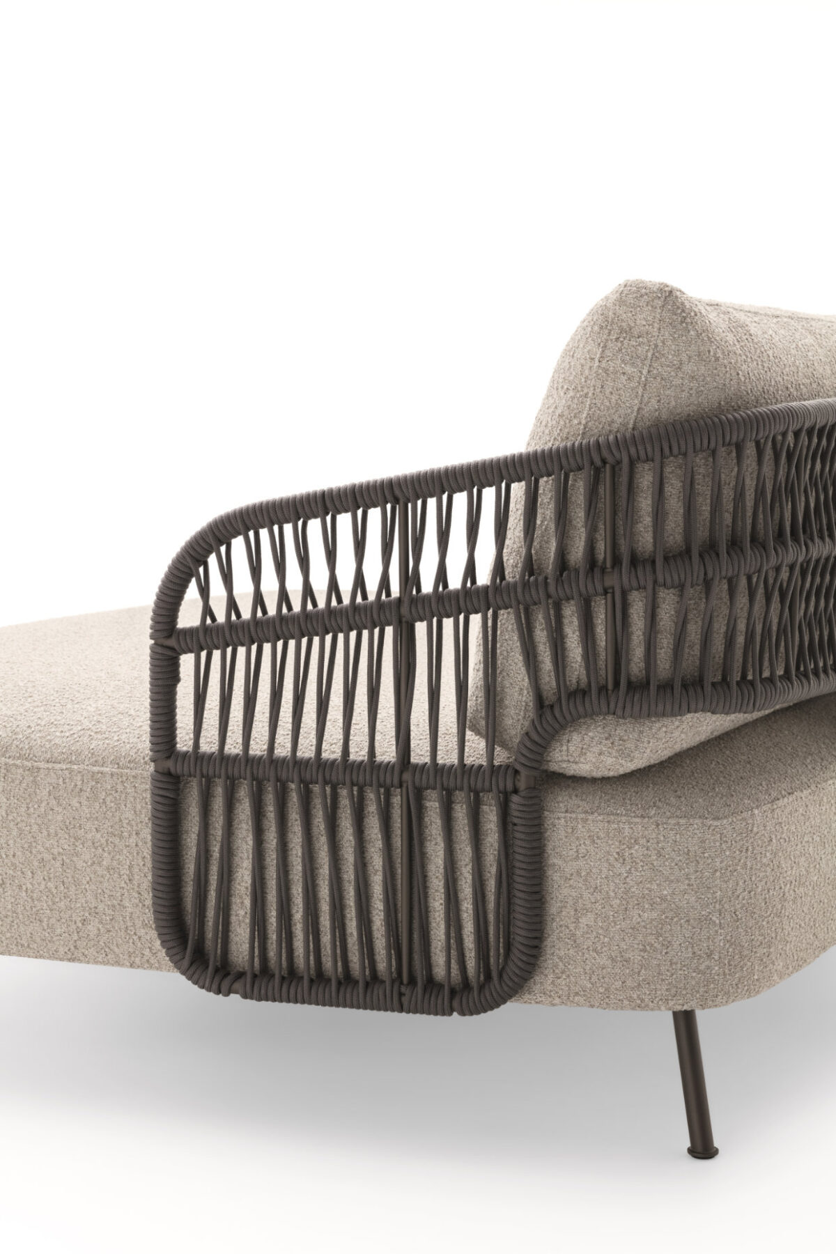 “Ditre Italia 356 Outdoor Sunbed – contemporary poolside lounger with sculptural shape and durable outdoor materials”