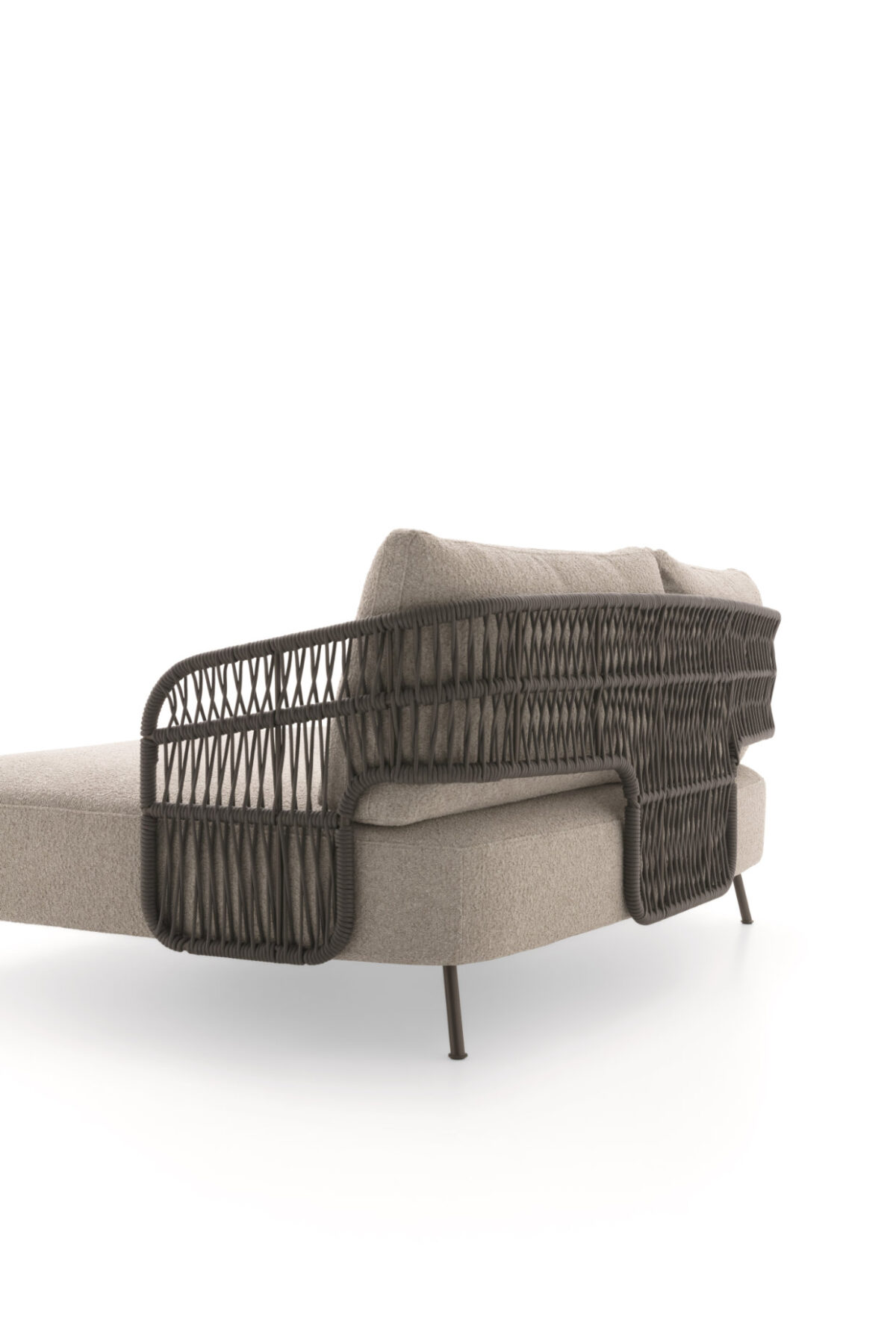 “Modern 356 Outdoor Sunbed by Ditre Italia – stylish patio lounger with sleek silhouette and high-performance finish”