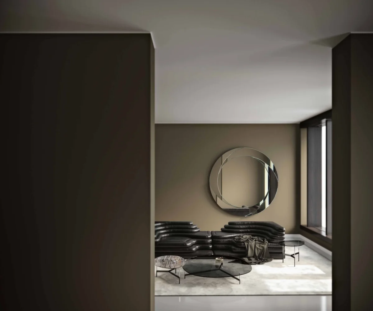 Mirror Whirl by Tonelli Design, dynamic glass design, Troy Michigan.