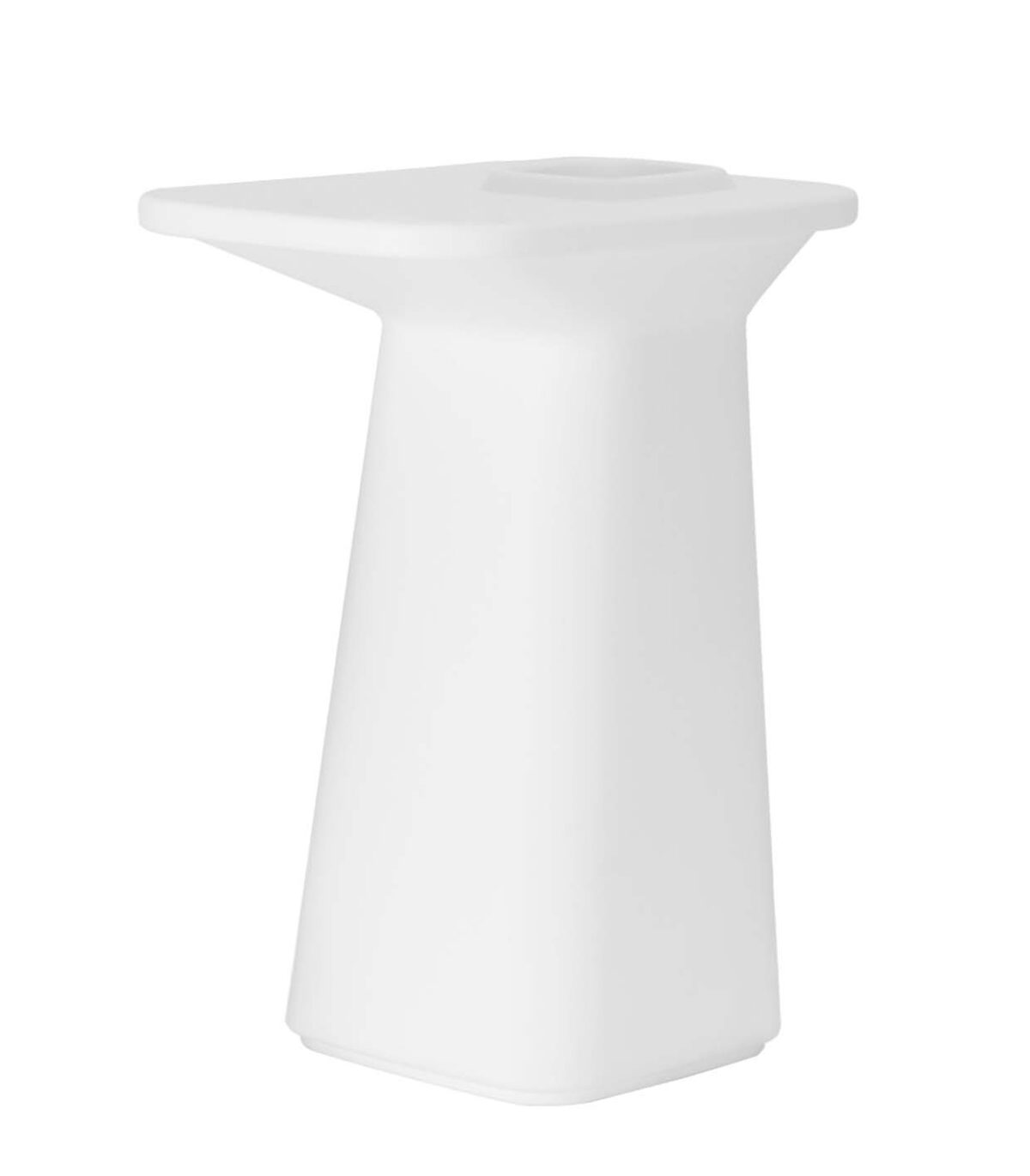 High-end outdoor NOMA Bar Table from Vondom offering functionality and artistic form in Birmingham, Michigan spaces