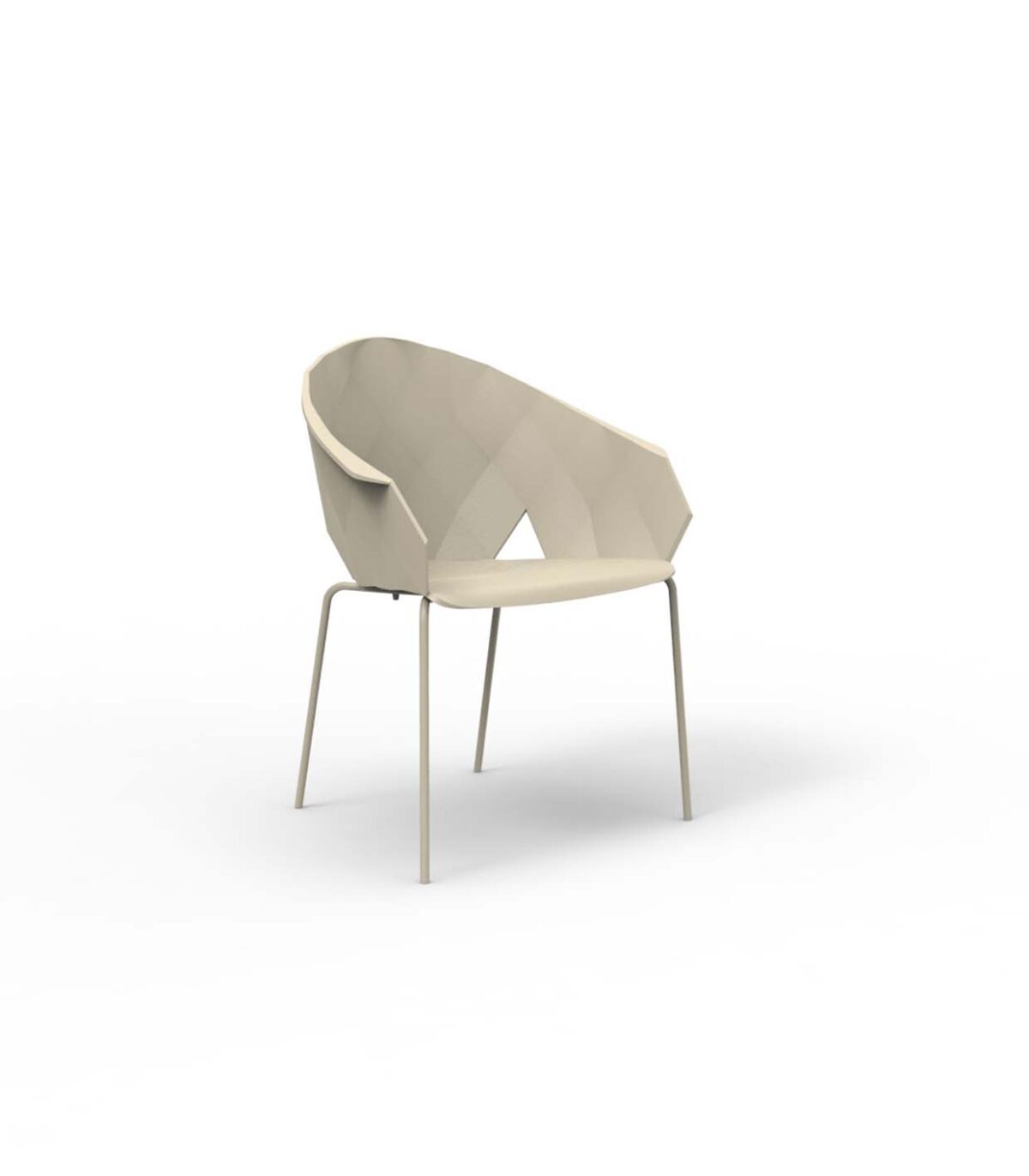 Luxury contemporary Vases Armchair by Ramón Esteve for Vondom, high-end Spanish outdoor furniture for Birmingham, Michigan.