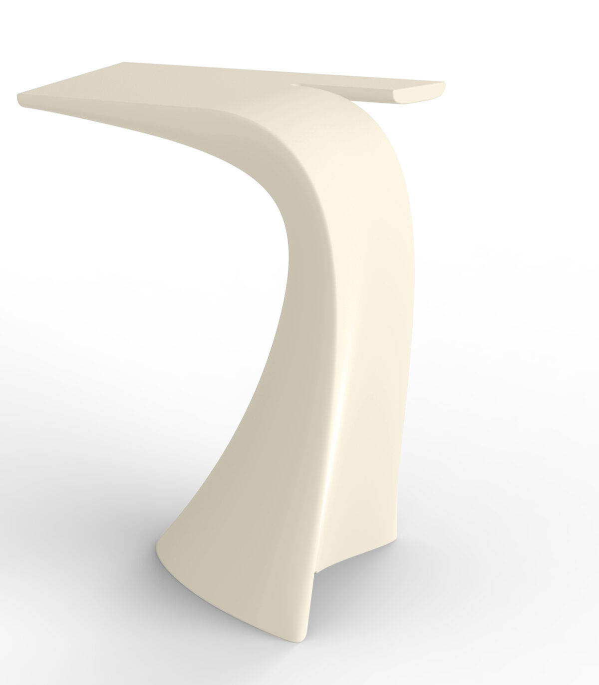 WING Bar Table by Vondom with aerodynamic silhouette and durable finish for commercial and residential outdoor use