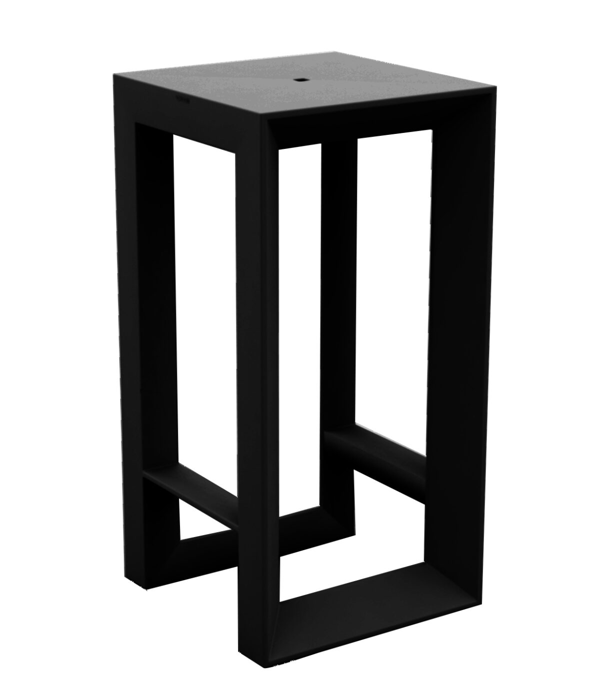 Outdoor FRAME Bar Table by Vondom designed for durability, function, and clean-lined modern style