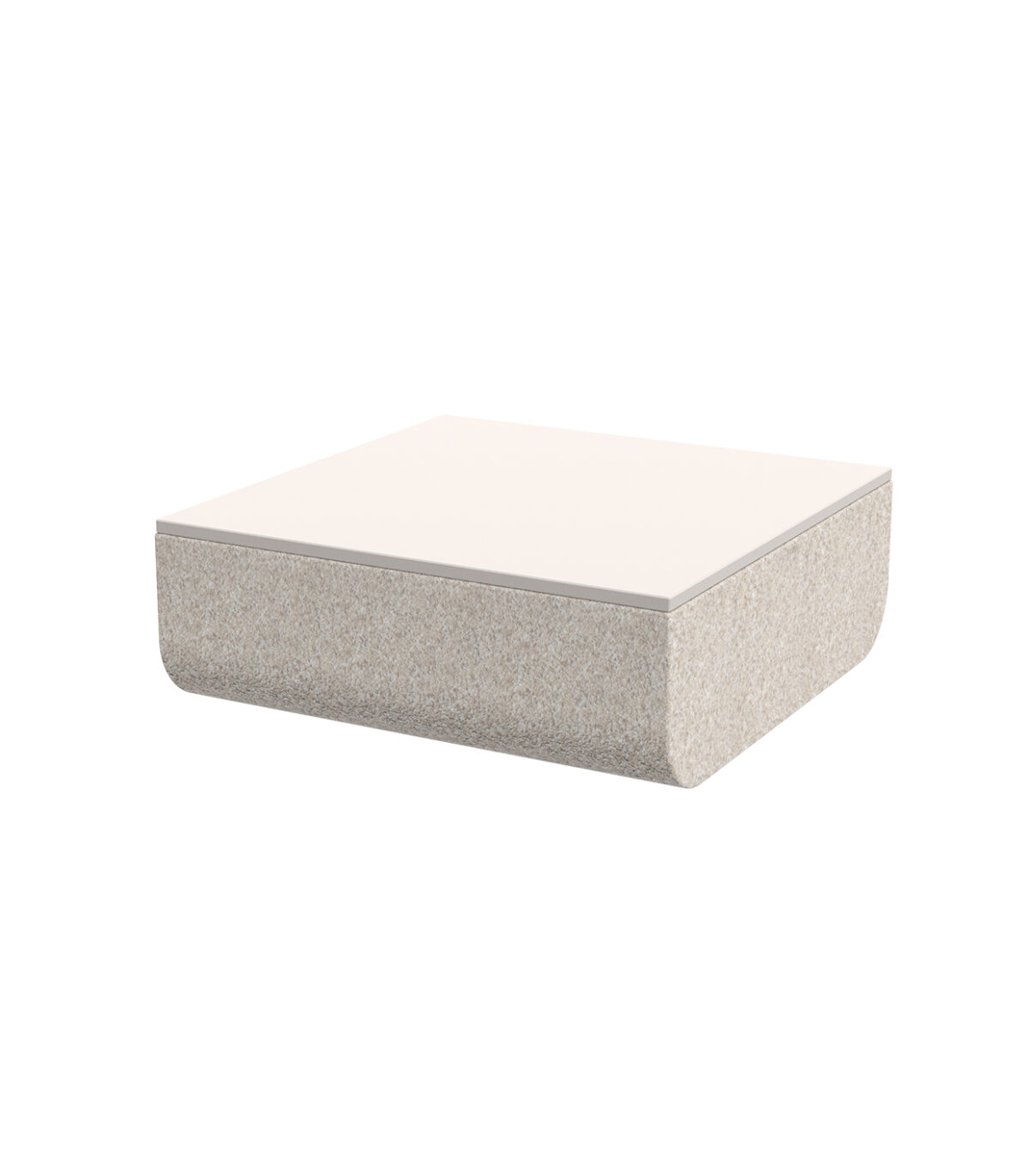 Modern Ulm Coffee Table by Ramón Esteve for Vondom, high-end Spanish outdoor furniture for Royal Oak, Michigan.