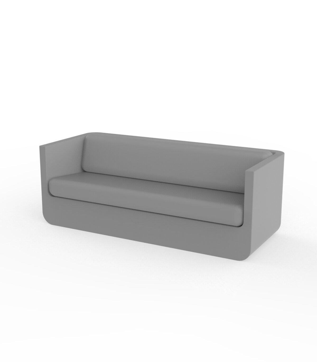 Contemporary ULM Sofa by Vondom Italian outdoor seating at Birmingham Michigan terrace