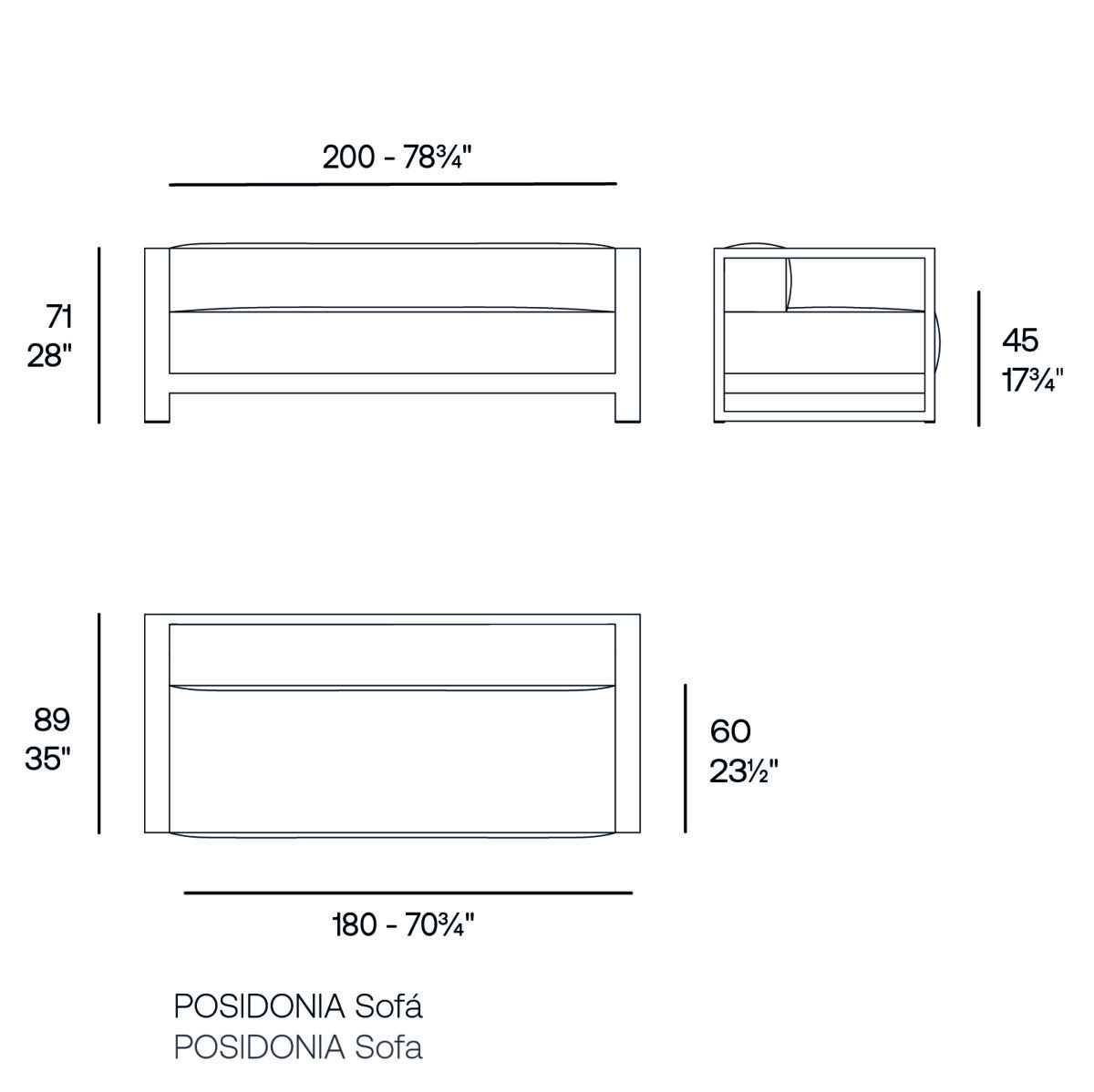 High‑end POSIDONIA Sofa by Vondom luxury Italian sofa Birmingham MI showroom