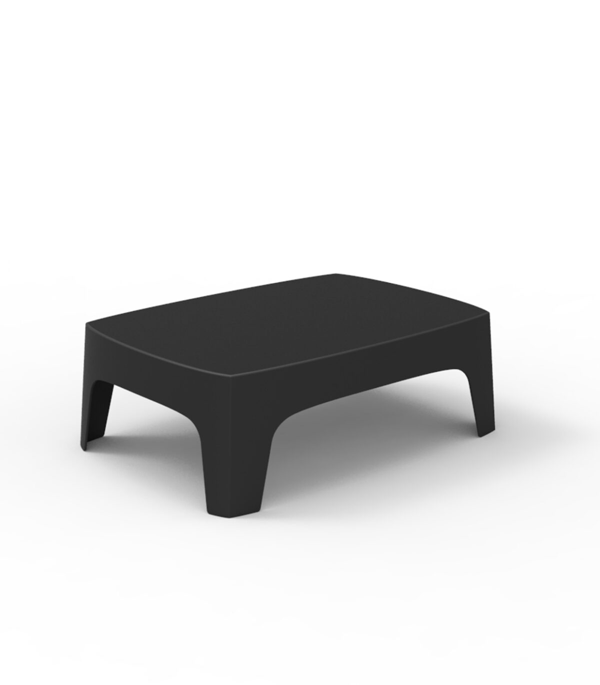 Modern and durable SOLID Coffee Table from Vondom, ideal for poolside setups and contemporary terraces