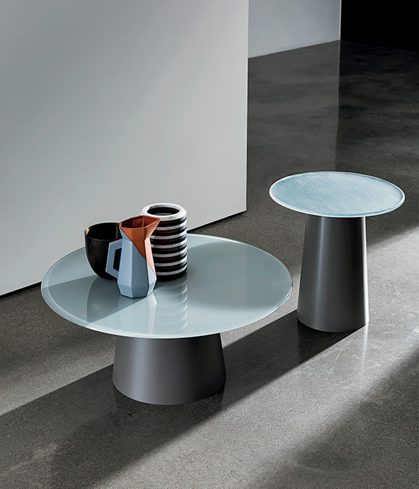 “Sovet Totem Collection – contemporary designer coffee table featuring bold pedestal design and refined materials”