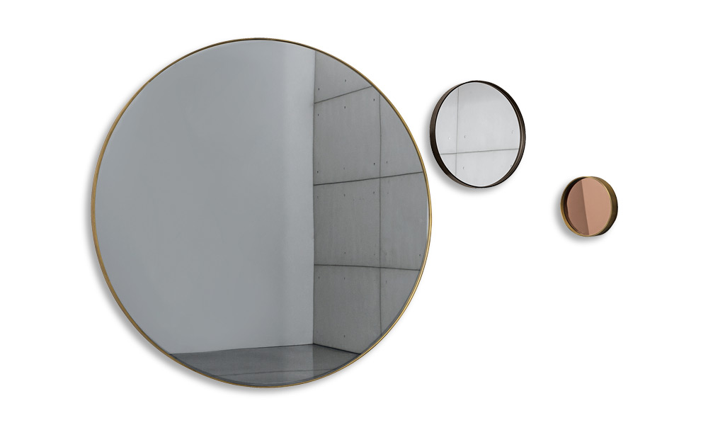 “Sovet Visual collection round mirror – modern designer décor with sleek round silhouette”