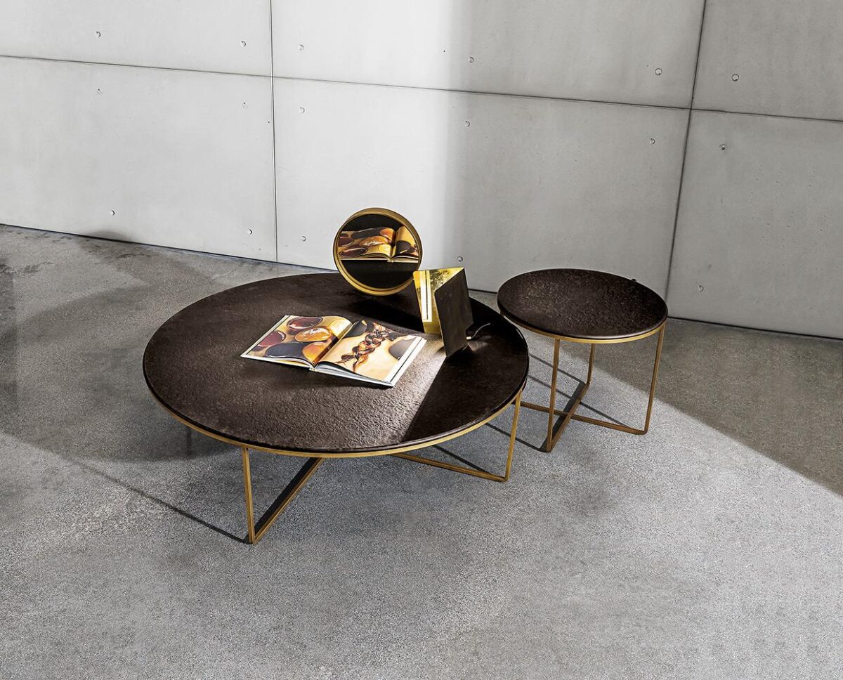 “Sovet Piktor Coffee Table – contemporary low table featuring angular sculptural frame and clean design”