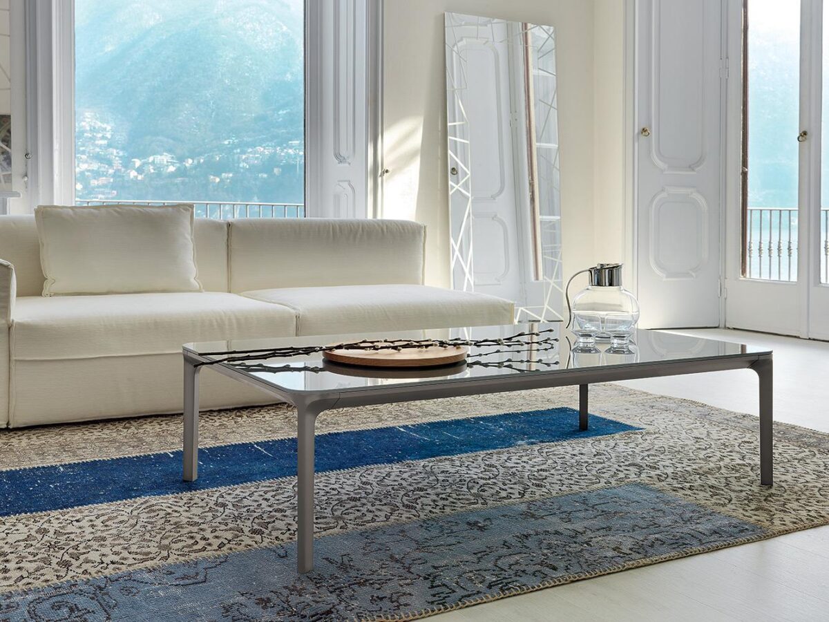 “Slim Collection H37 by Sovet – elegant coffee table with lightweight frame and Italian design precision”