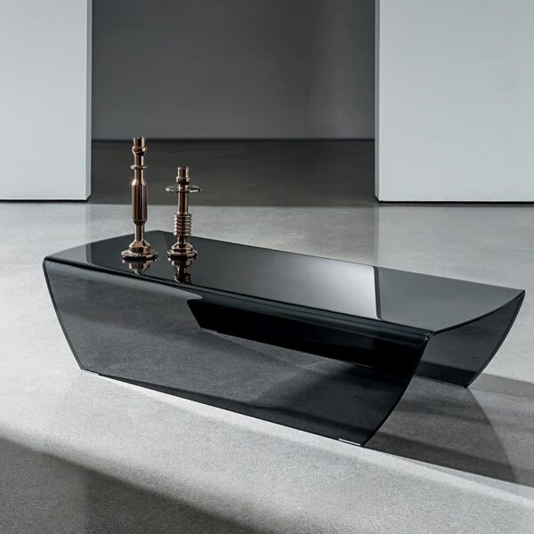 “Taky Coffee Table by Sovet – modern Italian table with soft organic shape and smooth sculptural base”
