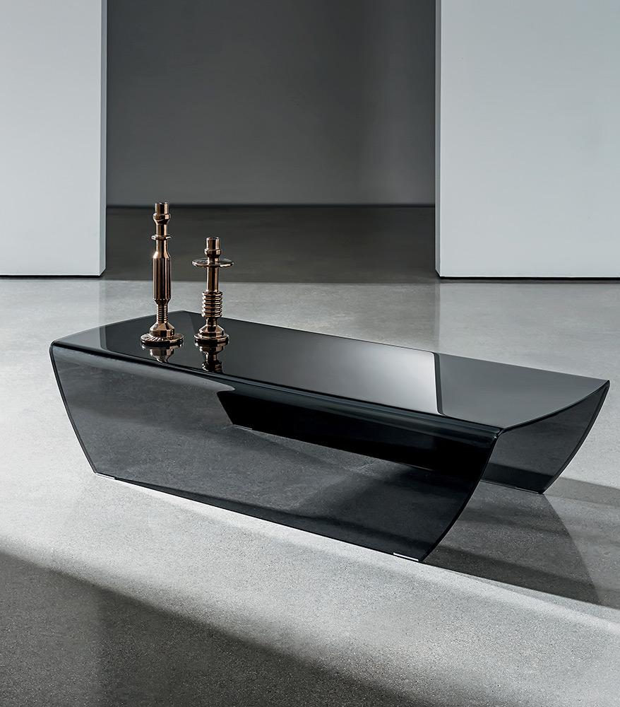 “Taky Coffee Table by Sovet – modern Italian table with soft organic shape and smooth sculptural base”
