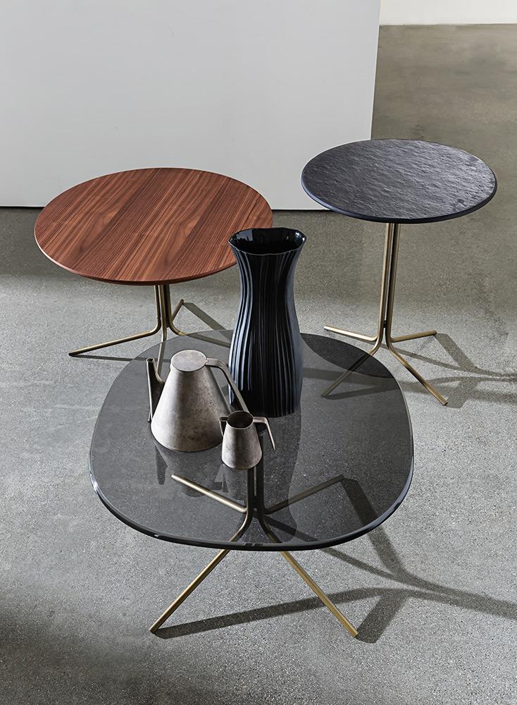 “Genius Coffee Table by Sovet – modern modular Italian table with overlapping surfaces and sculptural design”