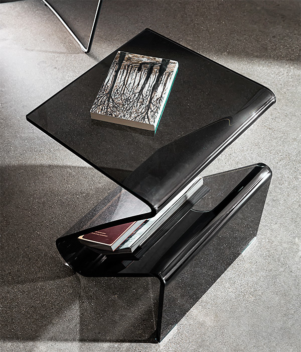 “Zeta magazine rack by Sovet – modern Italian designer rack with minimalist lines and sleek storage solution”