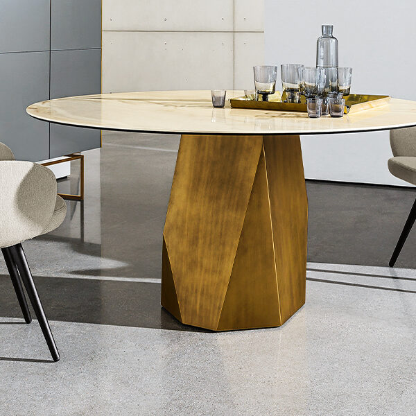 “Cadira cone-shaped chair by Sovet – modern Italian designer chair with sculptural conical base”