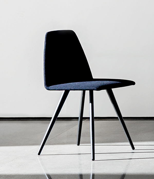 “Sila cone-shaped chair by Sovet – modern Italian designer chair with sculptural conical base and elegant profile”
