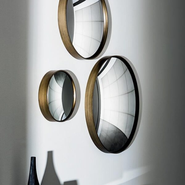 “Sail concave mirror by Sovet – modern Italian wall mirror with sculptural inward curvature”