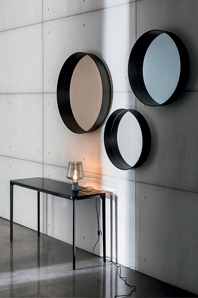 “Sovet Horizon collection – contemporary mirrors with sculptural lines and refined geometric composition”
