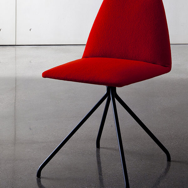 “Sila Trestle chair by Sovet – modern Italian designer chair with four-star trestle base and sleek ergonomic design”