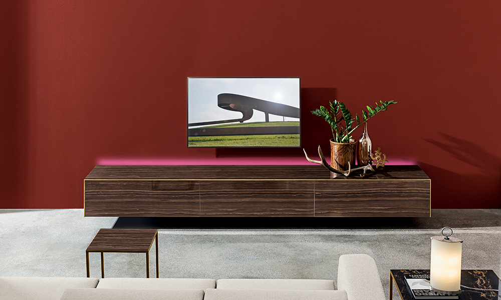“Sovet Magda collection suspended unit – contemporary wall-mounted sideboard with clean lines and refined finish”