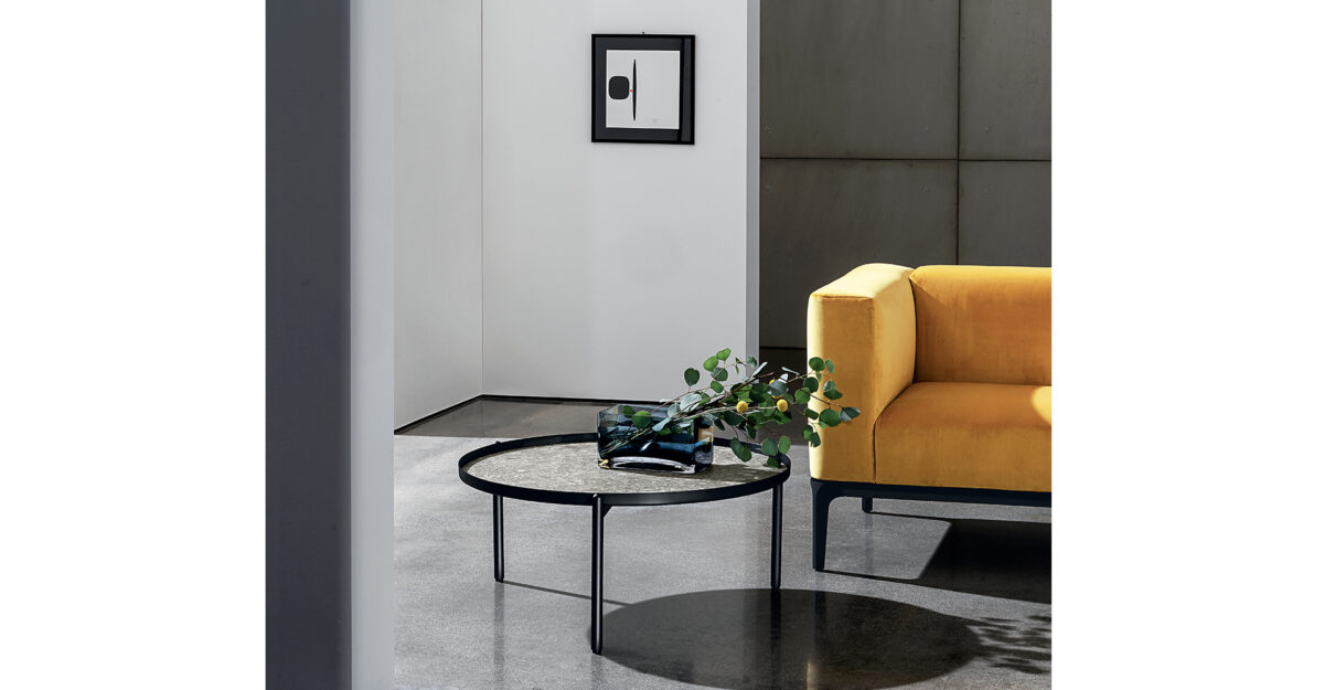 “Sovet Campos Coffee Table – contemporary low table featuring sculptural geometry and refined materials”