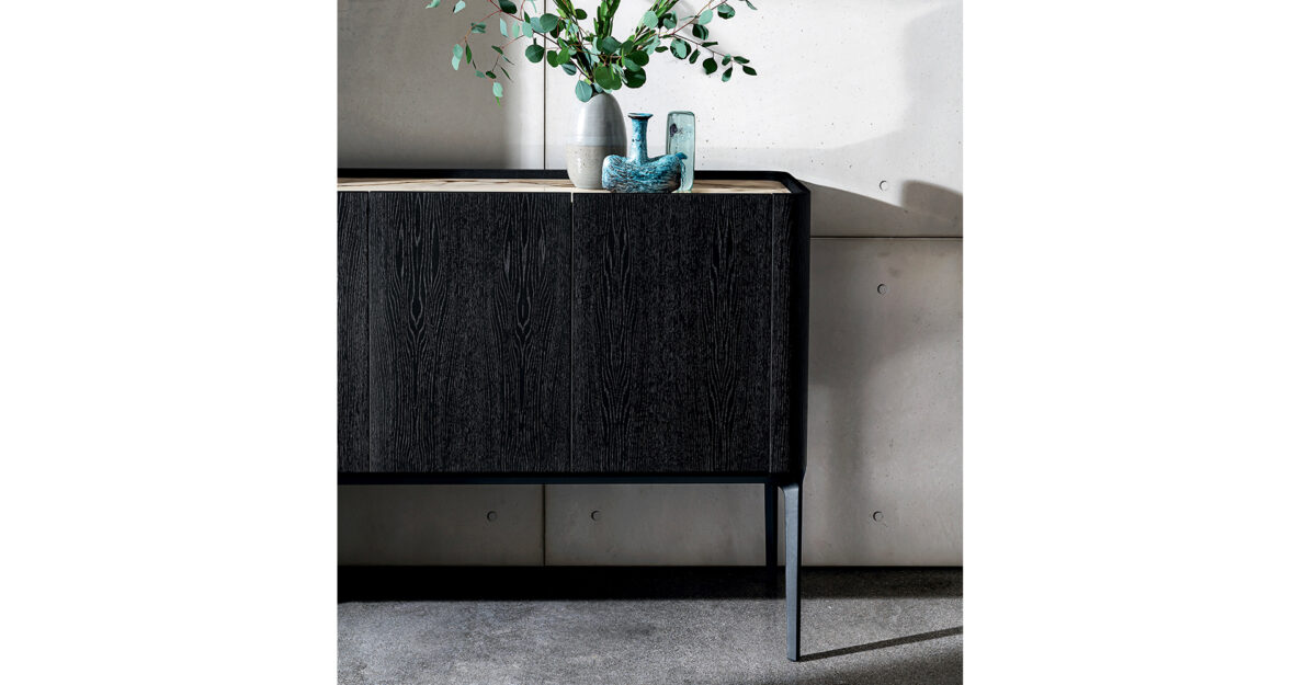 “Slim sideboard by Sovet – minimalist Italian cabinet perfect for living or dining spaces”
