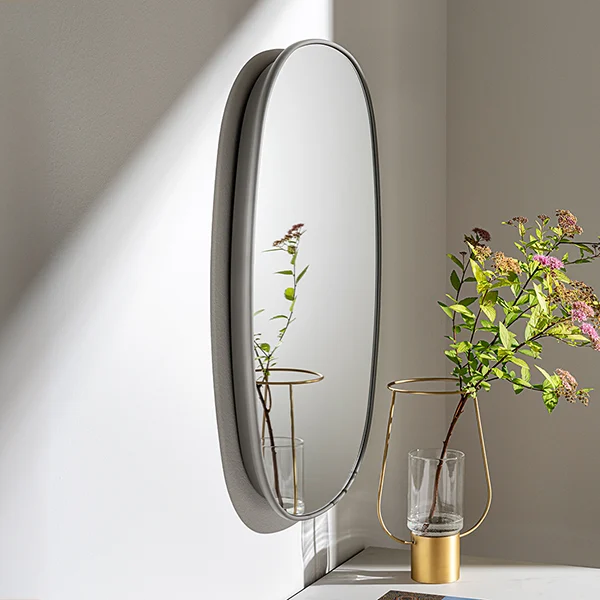 “Contemporary sleek mirror with clean lines – Italian designer wall décor for modern spaces”