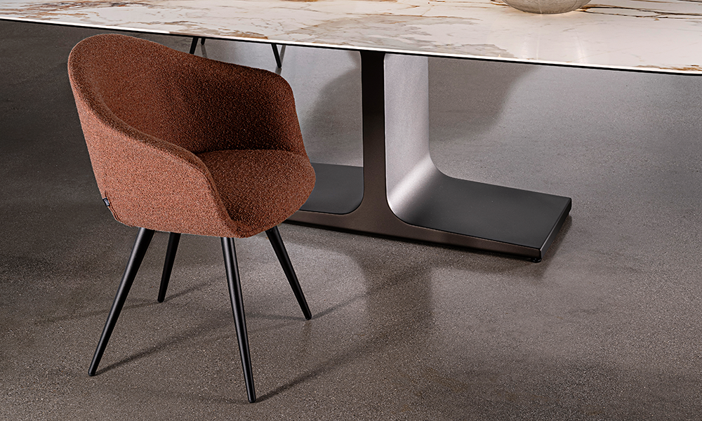 “DAMA chair by Sovet – modern Italian designer chair with sculptural form and elegant contemporary styling”