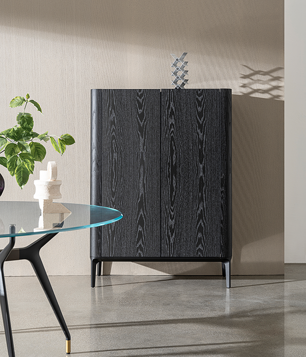 “Slim sideboard by Sovet – minimalist Italian furniture piece perfect for living or dining rooms”