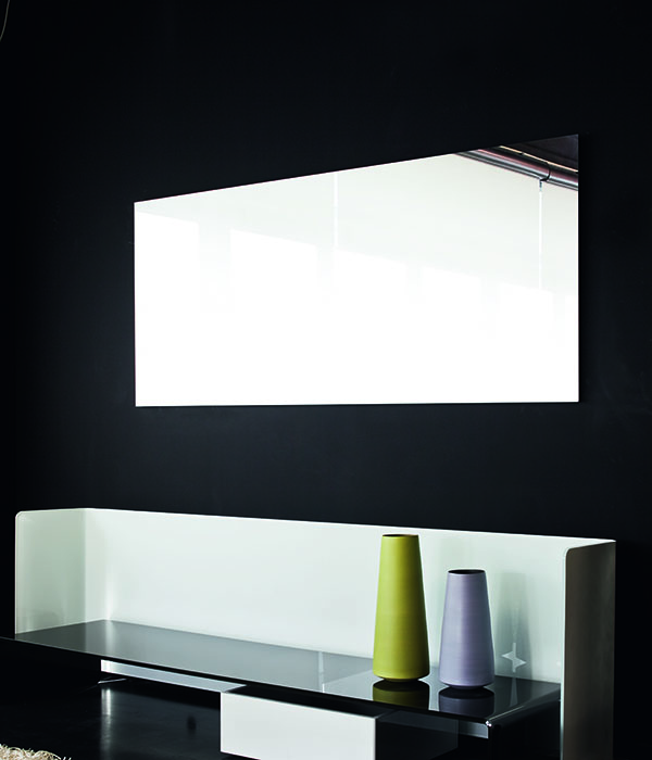“Boston rectangular mirror by Sovet – modern Italian wall mirror with sleek minimalist frame”