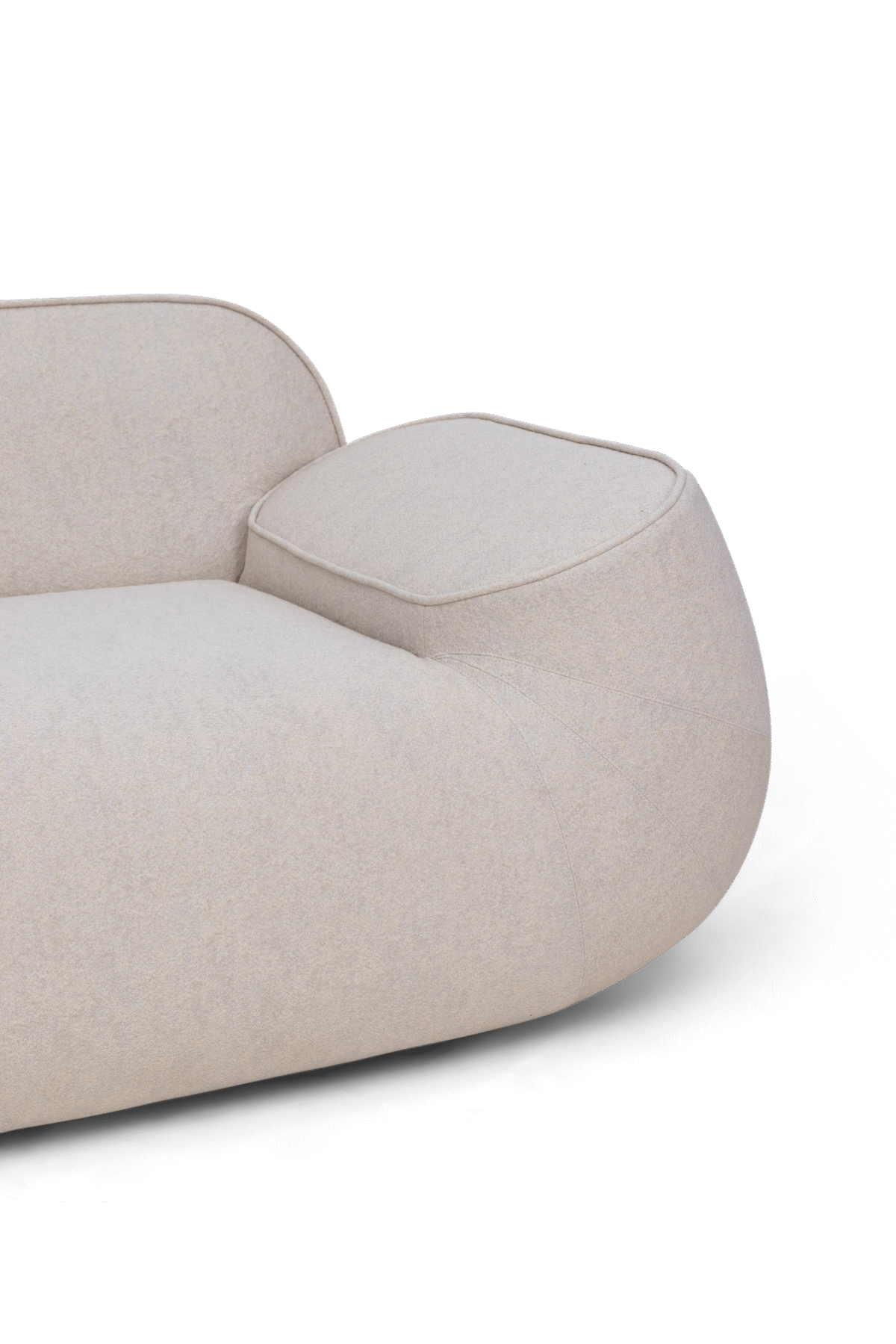 “Front-facing Big George double seater, featuring soft, enveloping upholstery and broad seat depth ideal for lounge comfort.”