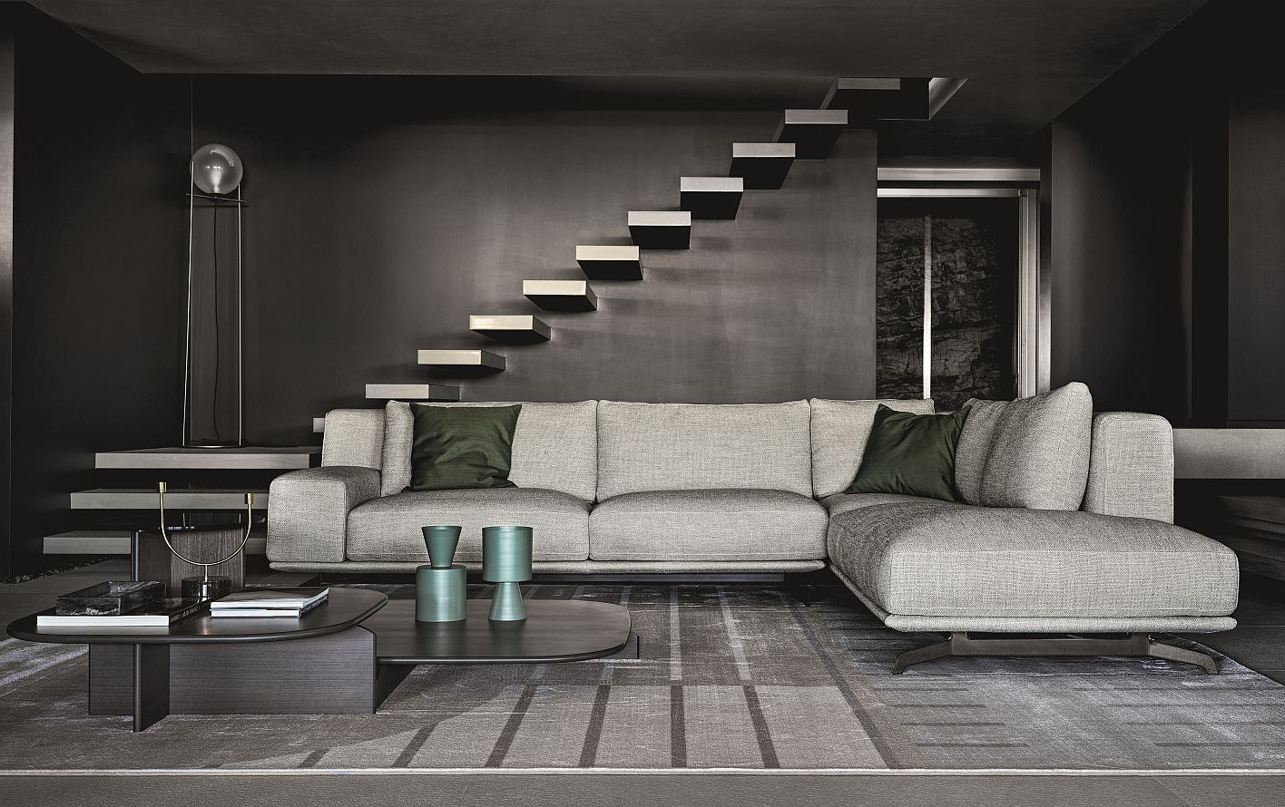 βDitre Italia Dalton β contemporary modular sofa with deep cushions and refined minimalist styleβ