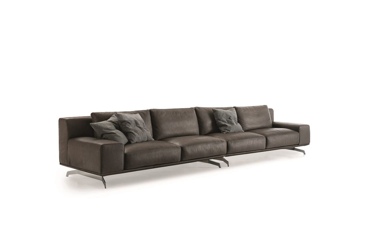 “Modern Dalton sofa by Ditre Italia – sophisticated lounge furniture with slim arms and luxurious comfort”
