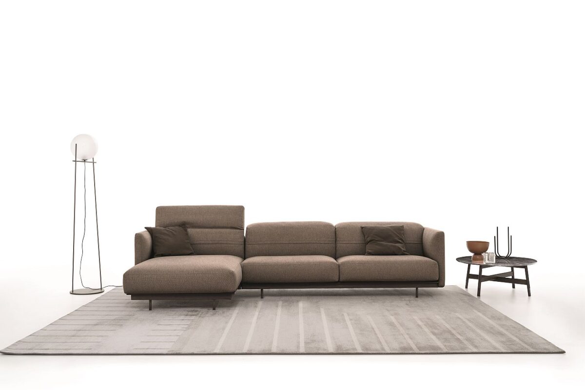 “ARLOTT HIGH armchair by Ditre Italia – modern Italian lounge chair with tall backrest and premium fabric upholstery”