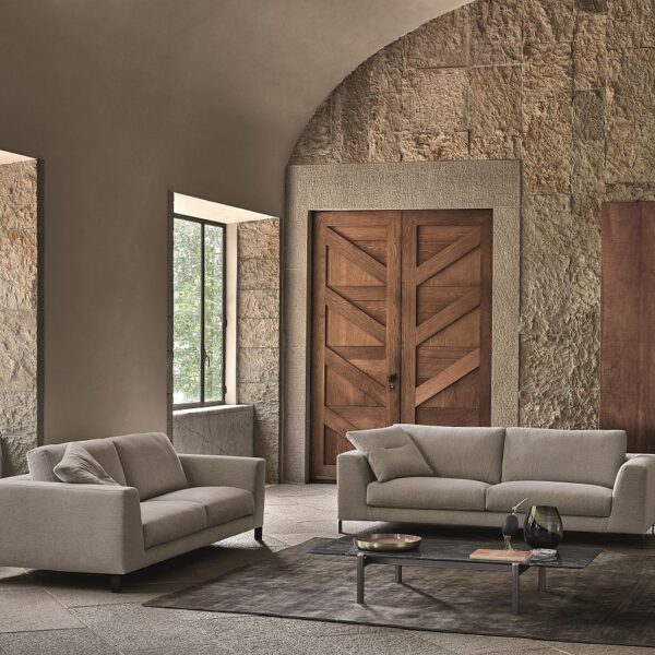 “Artis HIGH armchair by Ditre Italia – modern Italian high-back lounge chair with tailored upholstery and elegant curves”