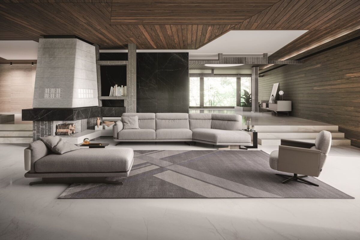 “Ditre Italia SKIN – contemporary designer sofa with clean lines, deep seating, and elegant proportions”