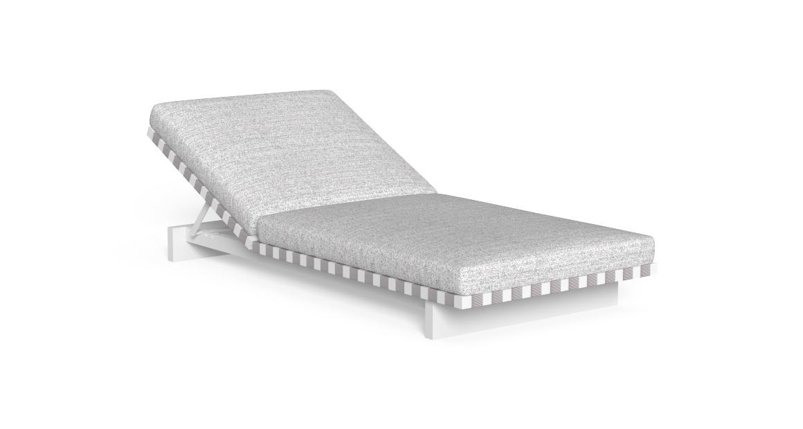 Luxury contemporary Argo Alu Sunbed by Antonio Rodriguez for Talentispa, high-end Italian outdoor furniture for Birmingham, Michigan.