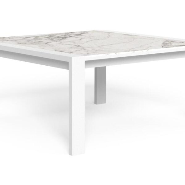 "Argo//Alu dining table 157×157 by TalentiSpa perfect for modern outdoor dining spaces."