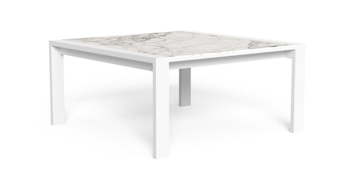 "Argo//Alu dining table 157×157 by TalentiSpa perfect for modern outdoor dining spaces."