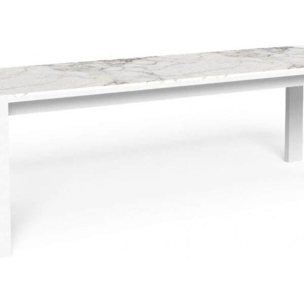 "Large rectangular Argo//Alu table by TalentiSpa perfect for patios, terraces, or outdoor dining areas."