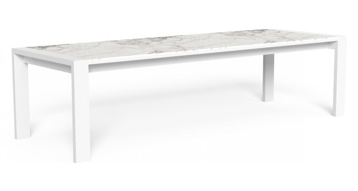 "Large rectangular Argo//Alu table by TalentiSpa perfect for patios, terraces, or outdoor dining areas."