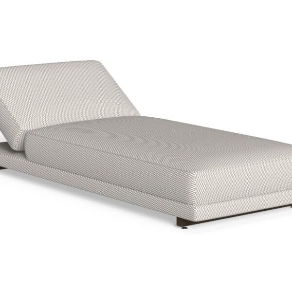 Modern Argo Wood Sunbed by Antonio Rodriguez for Talentispa, high-end Italian outdoor furniture for Royal Oak, Michigan.