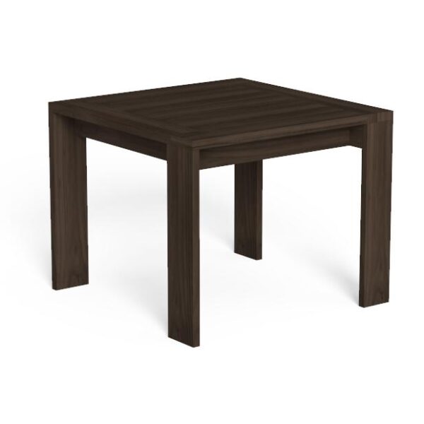 "Designer square dining table Argo//Wood by TalentiSpa offering natural aesthetics and durability."