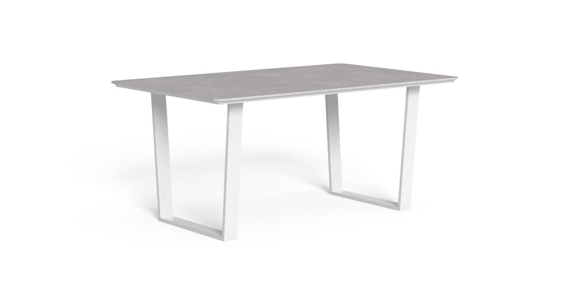 "Lightweight and modern Alabama//Alu dining table 160×90 by TalentiSpa for versatile outdoor use."