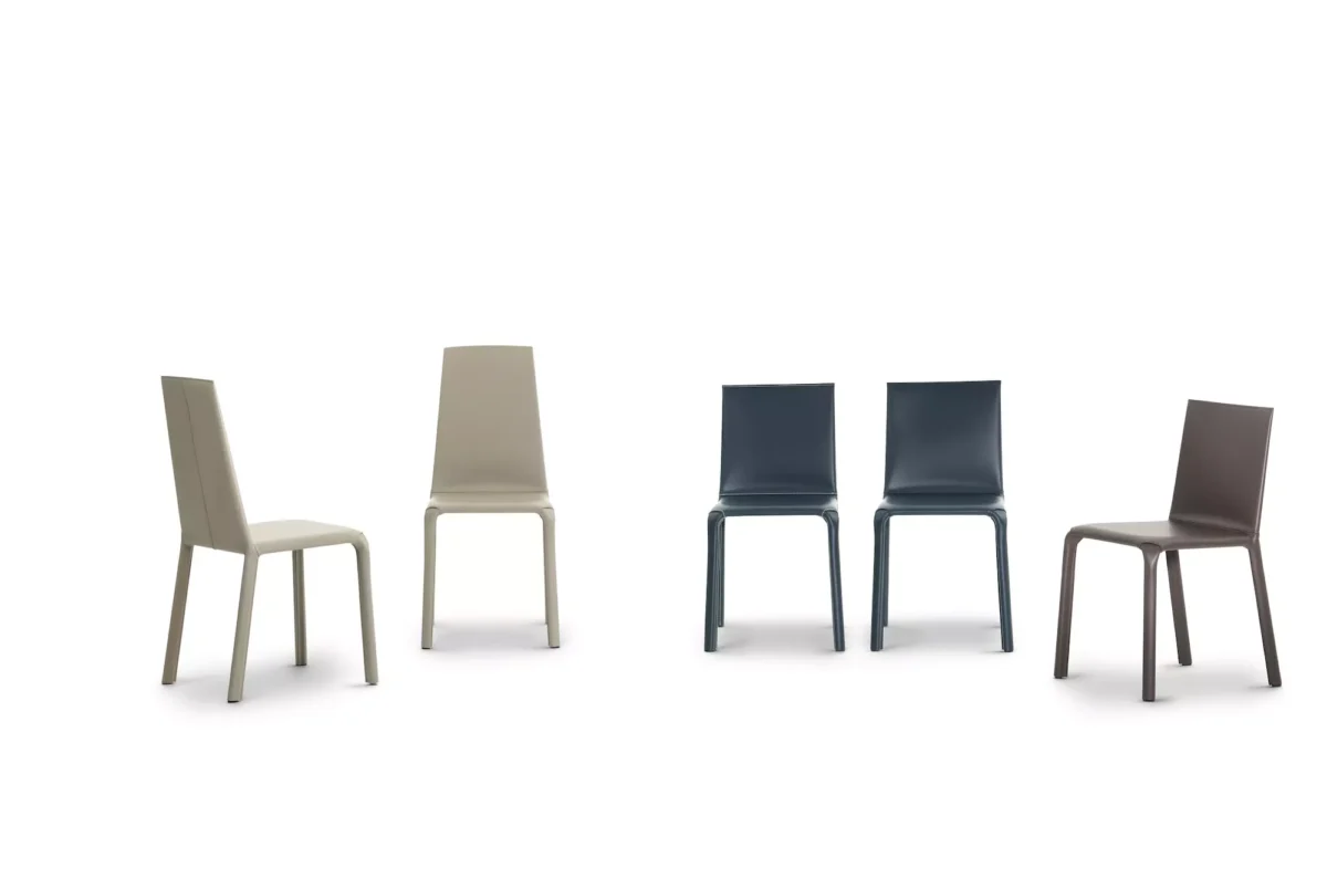 Contemporary living area featuring Alice chair by Bontempi as accent piece